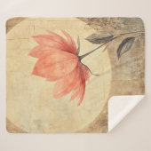 Pink Bloom & Moonlit Serenity Sherpadecke (Vorderseite (Horizontal))