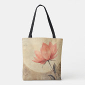 Pink Bloom & Moonlit Serenity Tasche (Rückseite)