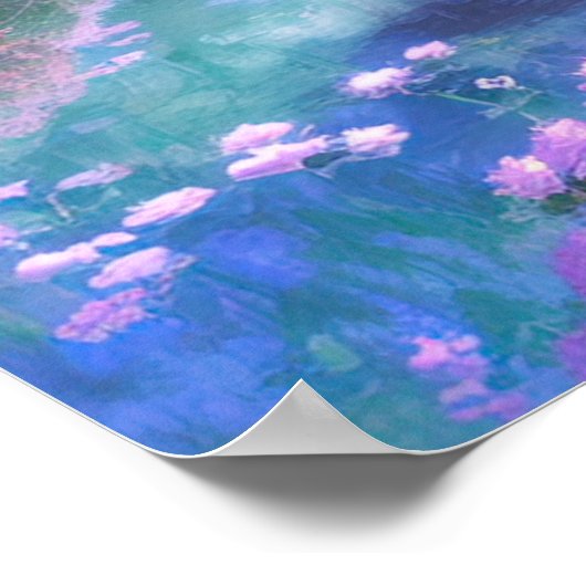 Pink Bloom Paradies Poster (Ecke)