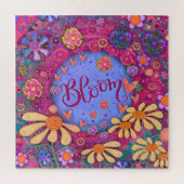 Pink Bloom Trendherz Blumenzauber Puzzle (Vertikal)