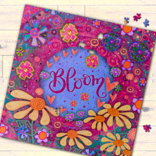 Pink Bloom Trendherz Blumenzauber Puzzle
