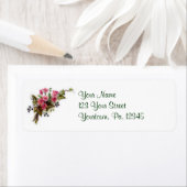 Pink Blooms Address Label (Insitu)