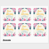 Pink Blooms Brautparty Sticker (Blatt)