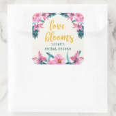 Pink Blooms Brautparty Sticker (Tasche)