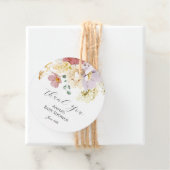 Pink Blooms Gefallen Tag Geschenkanhänger (Beispiel)