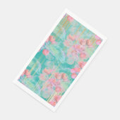 "Pink Blooms" Handtuch Serviette (Ecke)