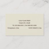 Pink Blosses Business Card Visitenkarte (Rückseite)