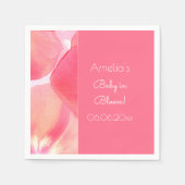 Pink Blossom Baby in Bloom Baby Dusche Serviette (Vorderseite)