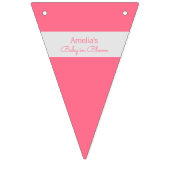 Pink Blossom Baby in Blüte Wimpelkette (Zweite Fahne)