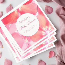 Pink Blossom Babydusche Serviette