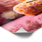 Pink Blossom Blume Buddha Meditation Poster (Ecke)