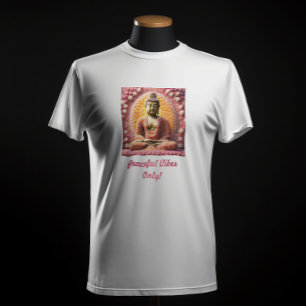 Pink Blossom Blume Buddha Meditation T-Shirt