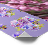 Pink Blossom Blume Jozision Blumenposter Poster (Ecke)