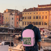 Pink Blossom Cascade   Bedruckter Rucksack