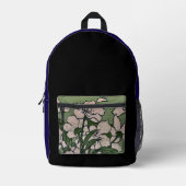 Pink Blossom Cascade Bedruckter Rucksack (Vorderseite)