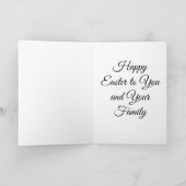 Pink Blossom Cascade Feiertagskarte (Innenseite)