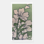 Pink Blossom Cascade Serviette (Vorderseite)