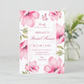 Pink blossom  einladung (Stehend Vorderseite)