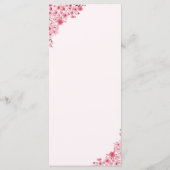 Pink Blossom – Elegant Sakura Flowers Wedding Programm (Rückseite)