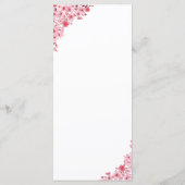Pink Blossom – Elegant Sakura Flowers Wedding Programm (Rückseite)