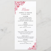Pink Blossom – Elegant Sakura Flowers Wedding Programm (Vorderseite)