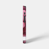 Pink Blossom Floral iPhone 12 Fall individuell ein Hülle (Linke Seite)