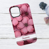 Pink Blossom Floral iPhone 12 Fall individuell ein iPhone Hülle