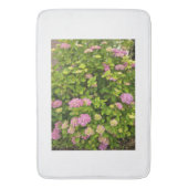 Pink Blossom Garden Bath Mat Badematte (Vorderseite Vertikal)