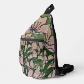 Pink Blossom Green   Crossbody Bag (Rechte Ecke)