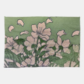 Pink Blossom Green  Geschirrtuch (Horizontal)