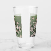 Pink Blossom Green Glas (Rechts)