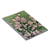 Pink Blossom Green Notizblock (Rechte Seite)