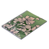 Pink Blossom Green  Notizblock (Linke Seite)