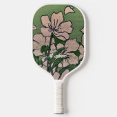 Pink Blossom Green Pickleball Schläger (Vorderseite)