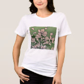 Pink Blossom Green Tri-Blend Shirt (Vorderseite)