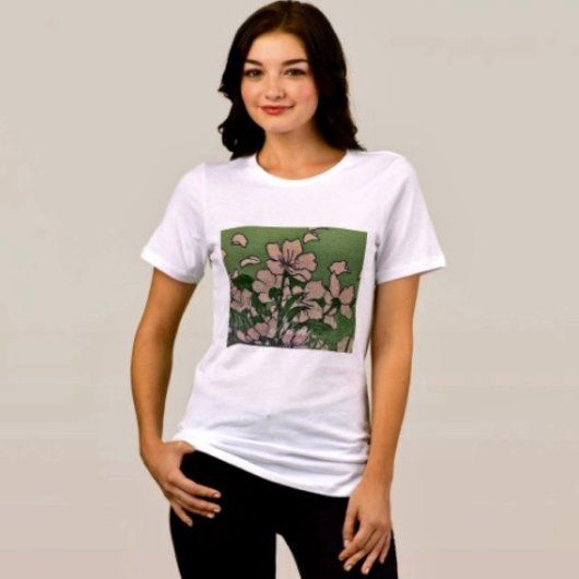Pink Blossom Green Tri-Blend Shirt