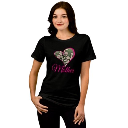 Pink Blossom Green Tri-Blend Shirt