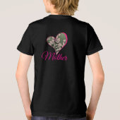 Pink Blossom Grün Tri-Blend Shirt (Rückseite)