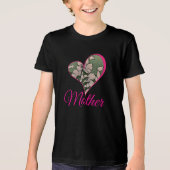 Pink Blossom Grün Tri-Blend Shirt (Vorderseite)