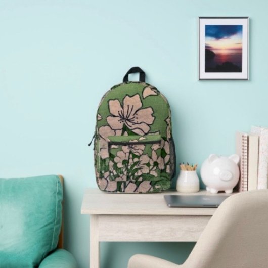 Pink Blossom Kaskade  Bedruckter Rucksack