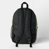 Pink Blossom Kaskade  Bedruckter Rucksack (Rückseite)