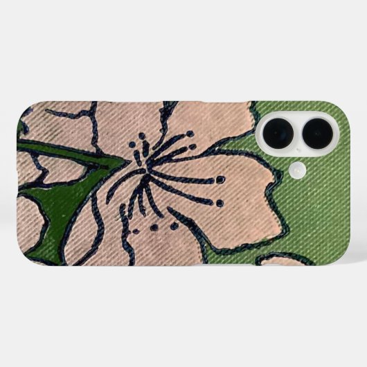 Pink Blossom Kaskade Handy Case (Rückseite (Horizontal))