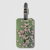 Pink Blossom Kaskadierte Gepäckmarke Gepäckanhänger (Vorderseite Vertikal)
