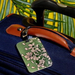 Pink Blossom Kaskadierte Gepäckmarke Gepäckanhänger