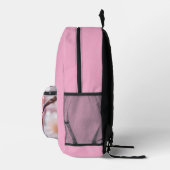 Pink Blossom Magic Bedruckter Rucksack (Rechts)