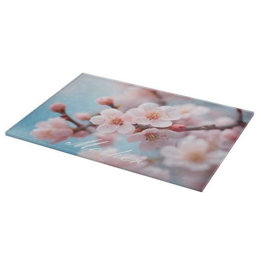Pink Blossom Magic Cutting Board Schneidebrett (Ecke)