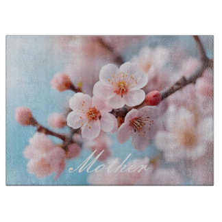Pink Blossom Magic Cutting Board Schneidebrett