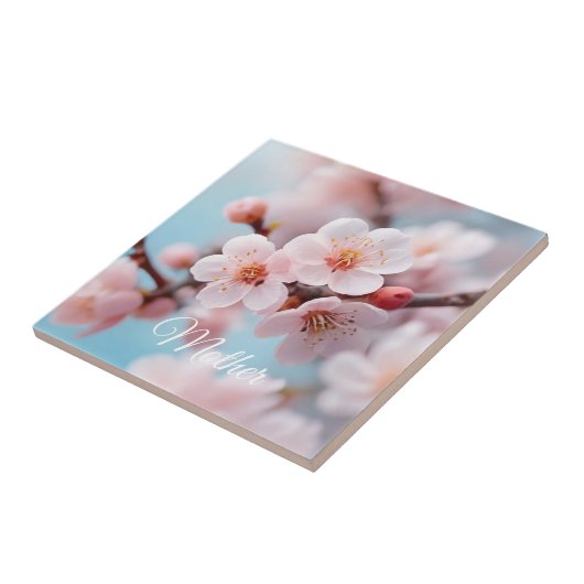 Pink Blossom Magic  Fliese (Seite)