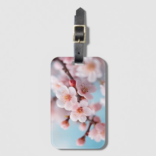Pink Blossom Magic Gepäckanhänger (Vorderseite Vertikal)