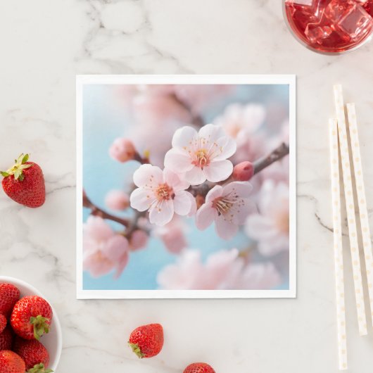 Pink Blossom Magic Paper Napkin Serviette (Beispiel)